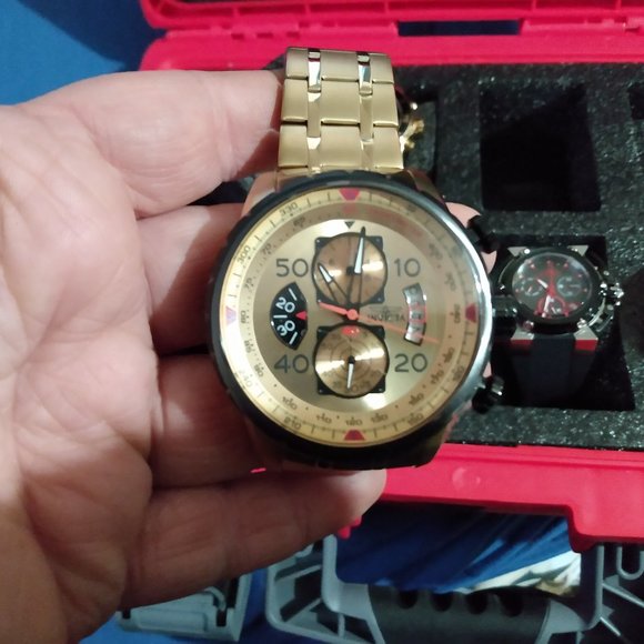 7 Invecta mens watches with case
